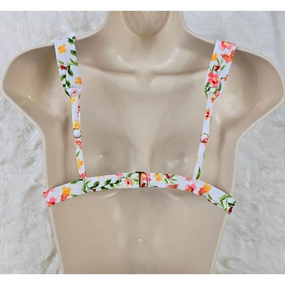 Shade & Shore Floral Triangle Bikini Top Medium - Picture 2 of 3